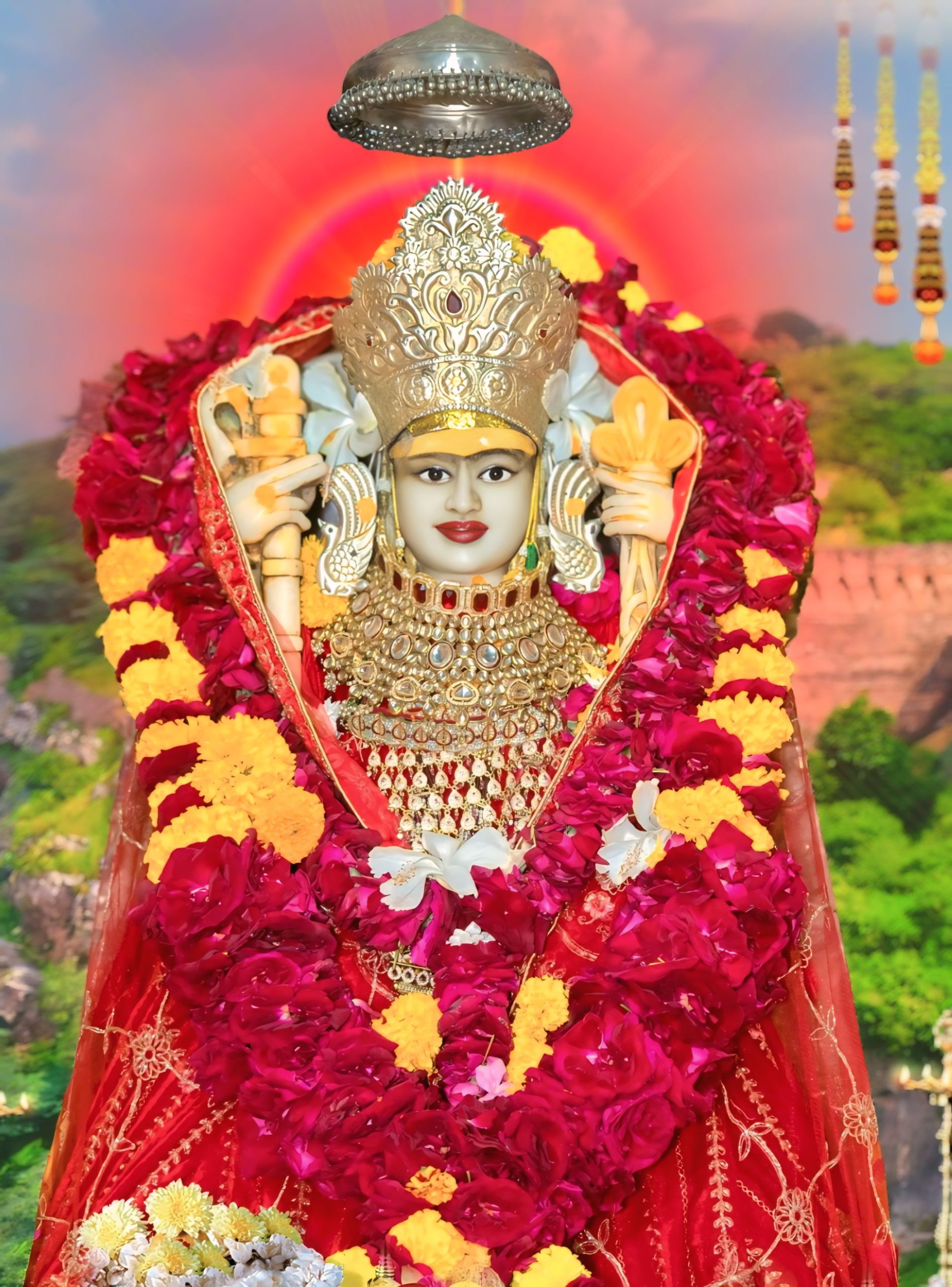 श्री बाण माता मंदिर मूर्ति प्राण प्रतिष्ठा की 18 वीं वर्षगांठ 1 व 2 अप्रेल को धूमधाम से मनाई जायेगी